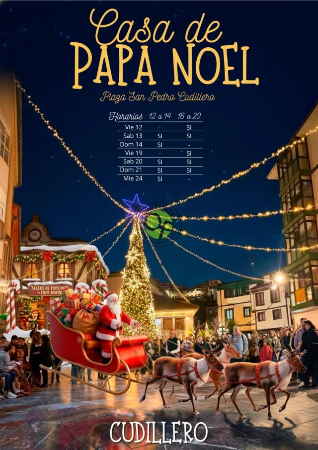 Estas navidades Papá Noel tiene casa en Cudillero