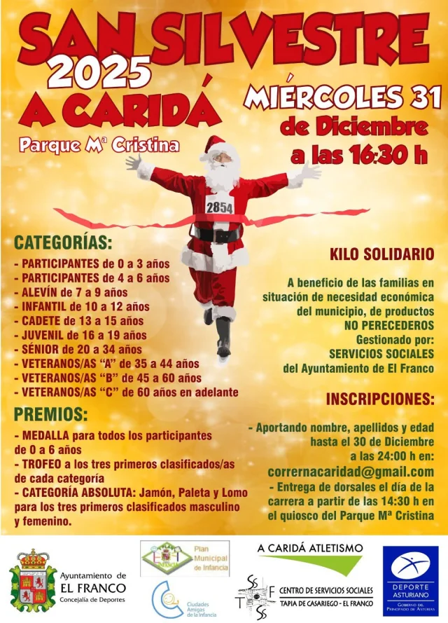 San Silvestre 2025 en A Caridá