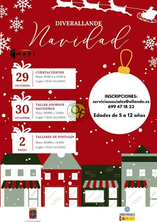 El DiverAllande Navidad vuelve a traer el ocio a la infancia allandesa 