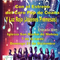 La Escuela de Música de Coaña lleva su tradicional Concierto de Navidad hasta Mohías