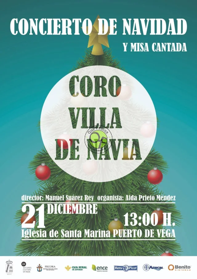 El Coro Villa de Navia ofrece un Concierto de Navidad en Puerto de Vega