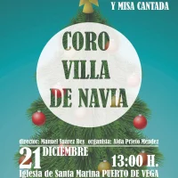 El Coro Villa de Navia ofrece un Concierto de Navidad en Puerto de Vega