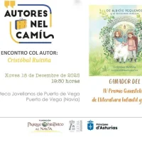Autores nel Camín, úa cita con Cristóbal Ruitiña en Puerto de Vega