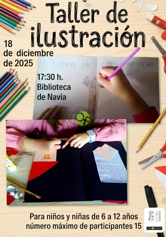 Taller de ilustración en Navia