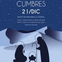 El Grupo de Montaña Sociedad Amigos de Boal coloca su tradicional Belén de Cumbres