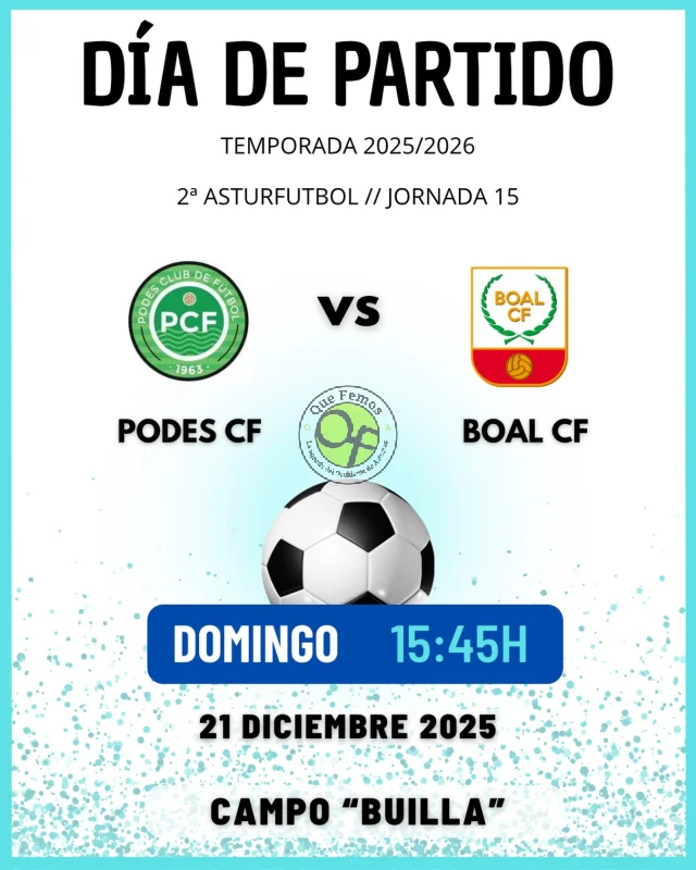 El Boal C.F. visita al Podes C.F.
