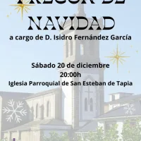 El Pregón de la Navidad se leerá en Tapia el próximo sábado