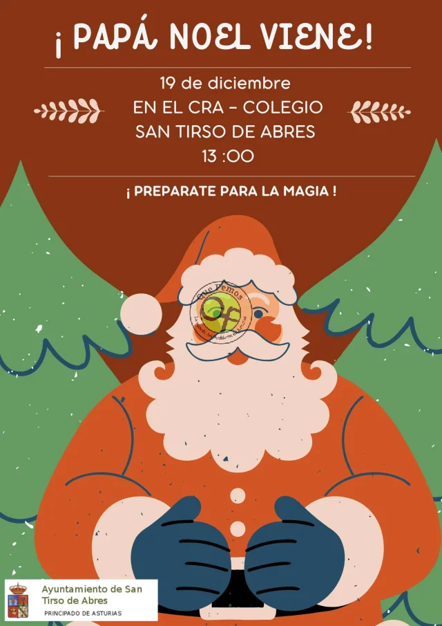 Papá Noel visita el CRA de San Tirso de Abres