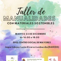 Taller de manualidades con materiales sostenibles en San Tirso de Abres