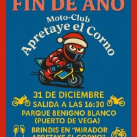 El Moto-Club Apretaye el Corno organiza una Ruta de Fin de Año