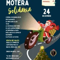 Papanoelada Motera Solidaria en Cangas del Narcea