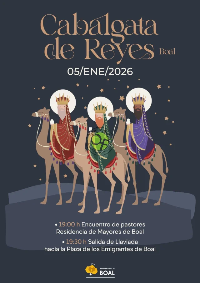 Cabalgata de los Reyes Magos 2026 en Boal