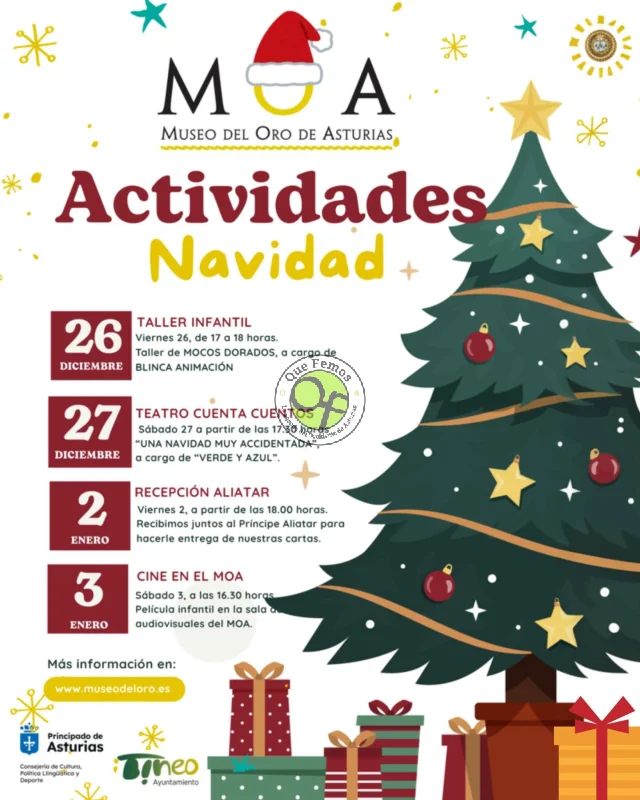 Llega la Navidad al Museo del Oro de Asturias