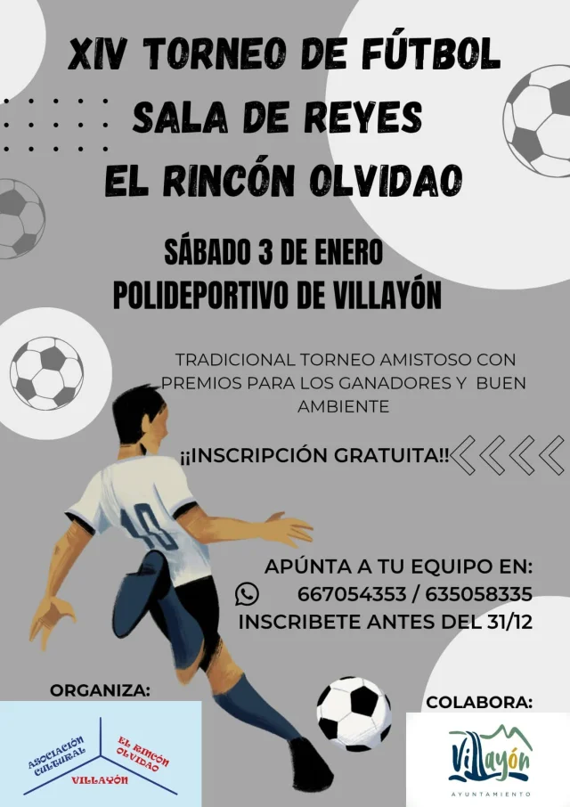 Torneo de Fútbol Sala de Reyes El Rincón Olvidao 2026