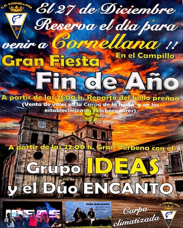 Fiesta de Fin de Año 2025 en Cornellana