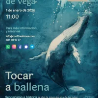 En Puerto de Vega reciben 2026 con Tocar a Ballena