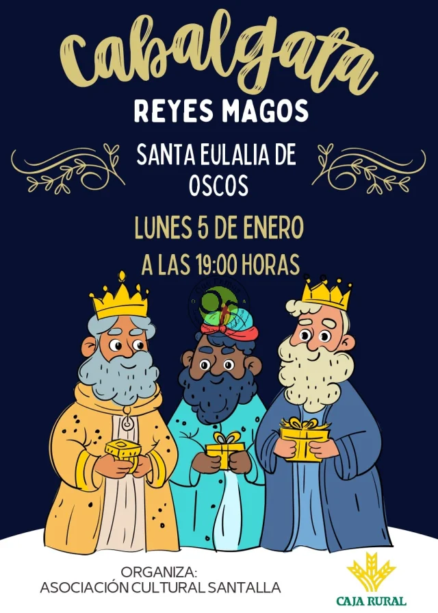 Cabalgata de los Reyes Magos 2026 en Santalla de Oscos