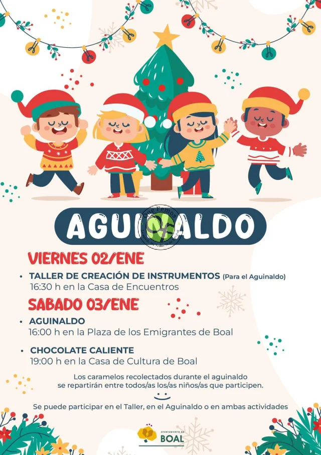 La infancia boalesa estrena el nuevo año con la tradición del aguinaldo y alguna que otra sorpresa más