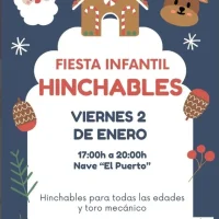 Fiesta infantil de los hinchables en Navia