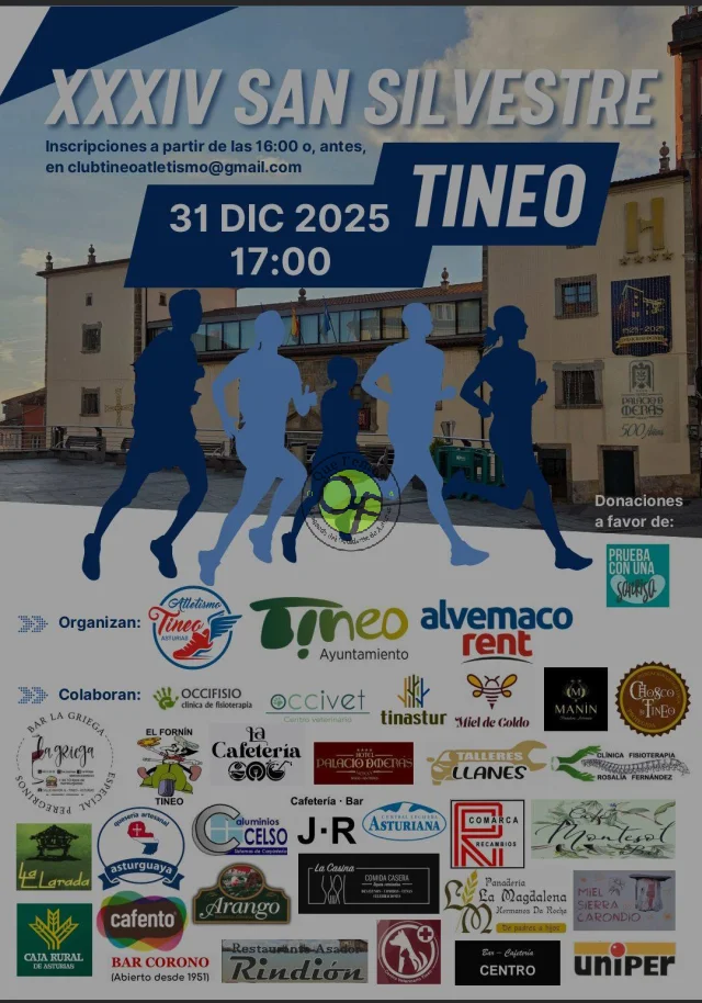 San Silvestre 2025 en Tineo