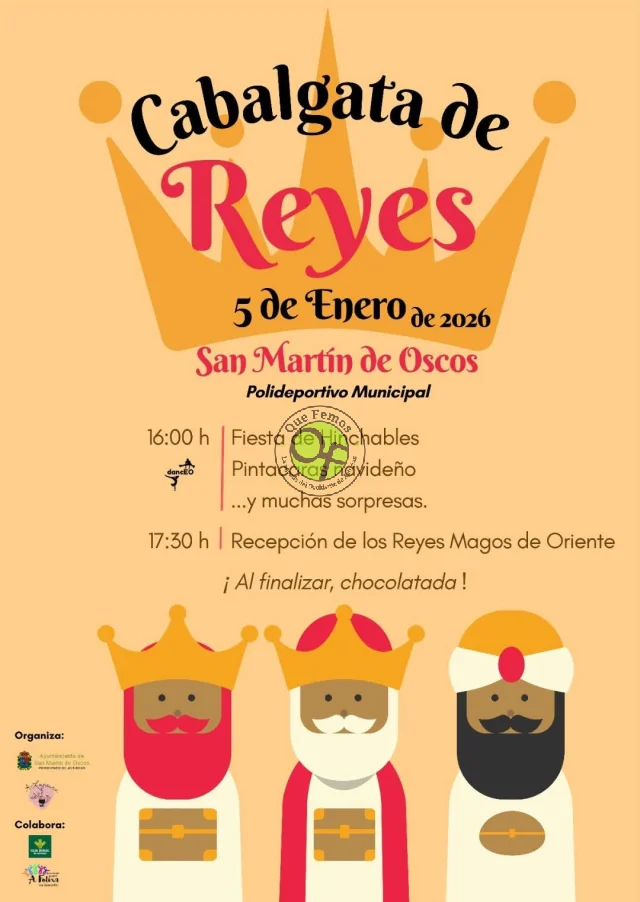 Cabalgata de los Reyes Magos 2026 en San Martín de Oscos