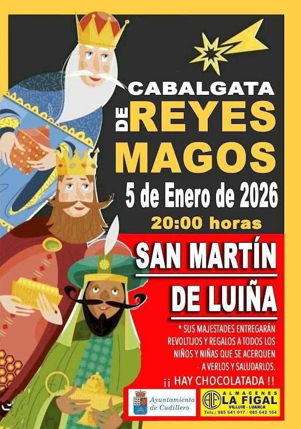 Cabalgata de Reyes 2026 en San Martín de Luiña