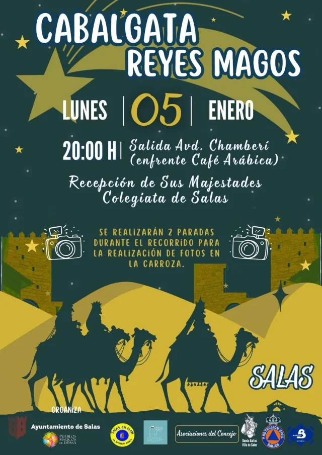 Cabalgata de Reyes 2026 en Salas