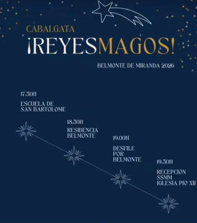 Cabalgata de Reyes 2026 en Belmonte de Miranda