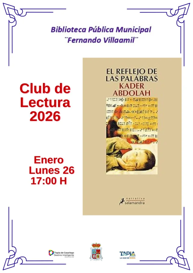 Club de Lectura de Tapia con esta novela de Kader Abdolah