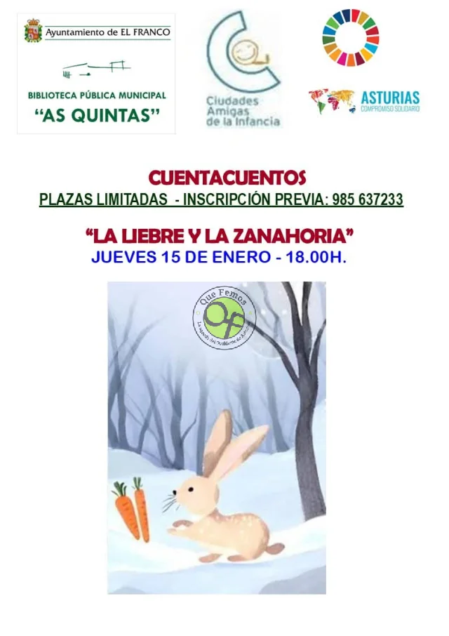 Cuentacuentos en la Biblioteca de As Quintas: 