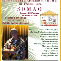 El Mercadillo Artesano Mensual de Somao estrena 2026 el domingo 18 de enero