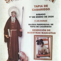 Las mascotas tapiegas recibirán la bendición de San Antón el próximo sábado