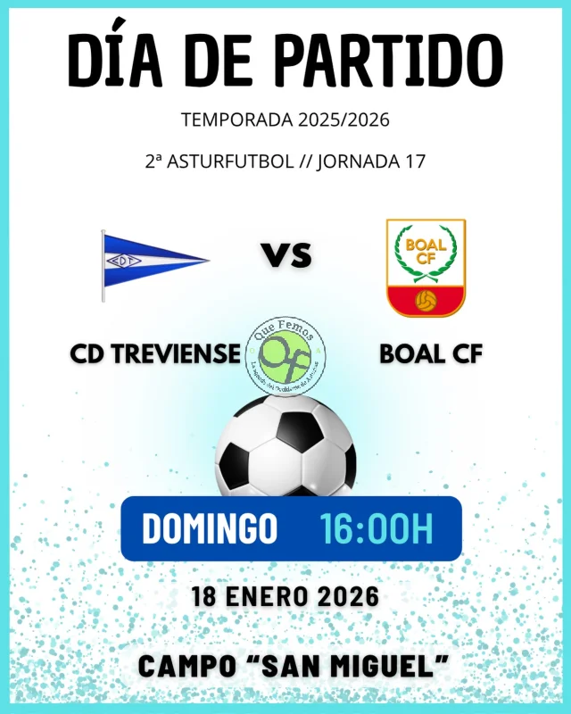 El C.D. Treviense recibe al Boal C.F.