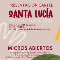 Anleo desvela el cartel de su Santa Lucía Festival Rural 2026