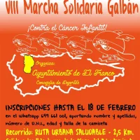 VIII Marcha Solidaria Galbán 2026 en El Franco