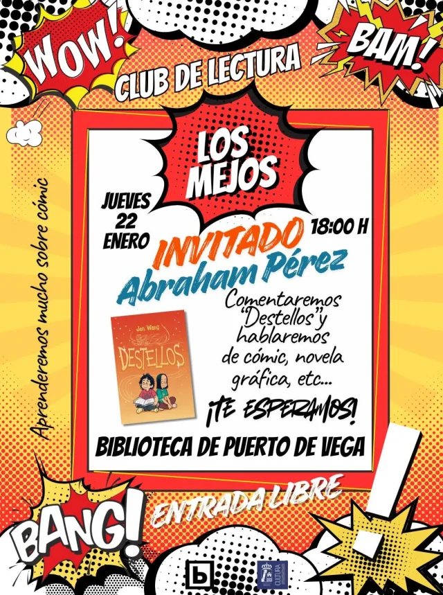 Club de Lectura en la Biblioteca de Puerto de Vega con el cómic 