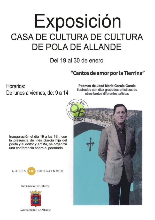 Los poemas de José María García García dan forma a la exposición 