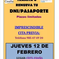 Renovación o tramitación del DNI y el pasaporte en Coaña