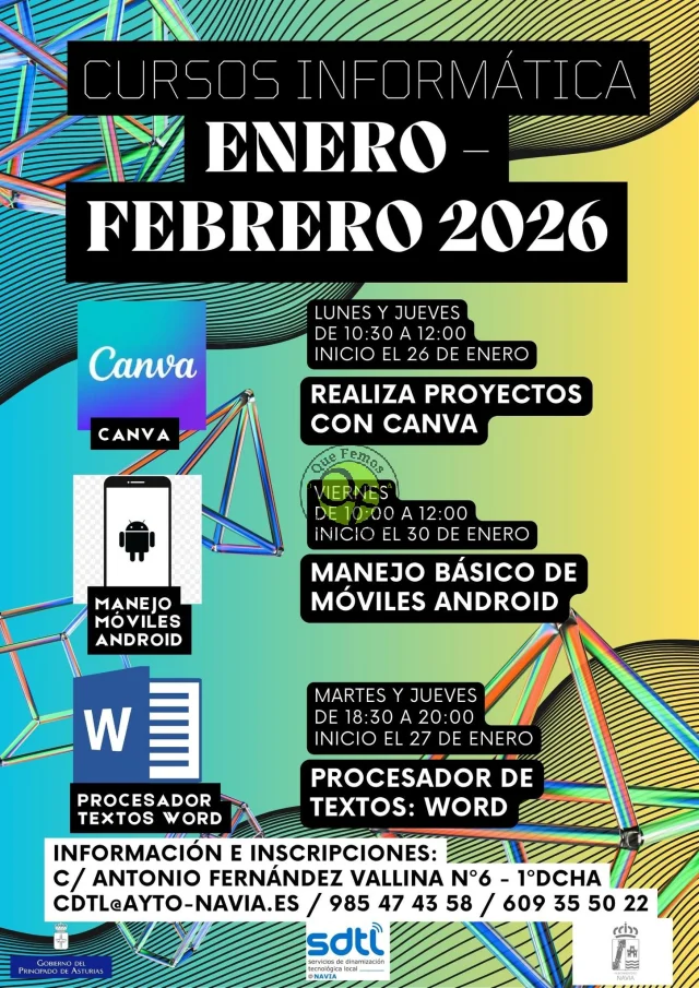 Cursos de informática en el SDTL de Navia