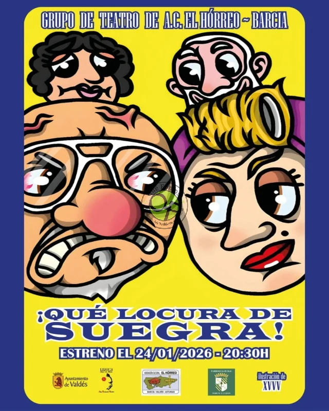 Este sábado el Grupo de Teatro de la Asociación Cultural El Hórreo estrena nueva obra en Barcia