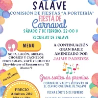 Fiesta de Carnaval 2026 en Salave