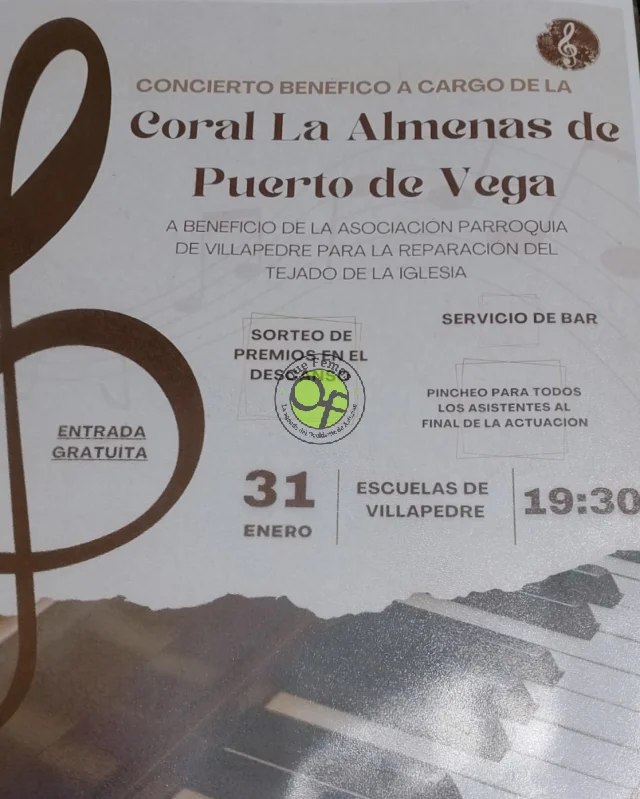 La Coral Las Almenas de Puerto de Vega ofrece un concierto benéfico en Villapedre