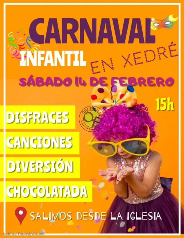 Carnaval infantil de Xedré 2026