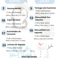 Febrero llega cargado de actividad para los tapiegos más menudos