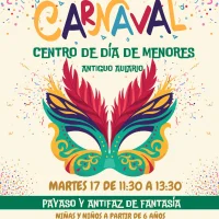 Manualidad de Carnaval en el Centro de Día de Menores de Tapia