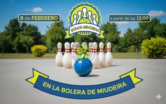 Domingo de bolos en la Bolera de Miudeira
