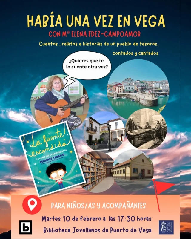 Cuentacuentos en la Biblioteca Jovellanos de Puerto de Vega