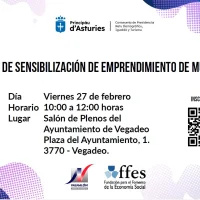 Taller de sensibilización de emprendimiento de mujeres en Vegadeo