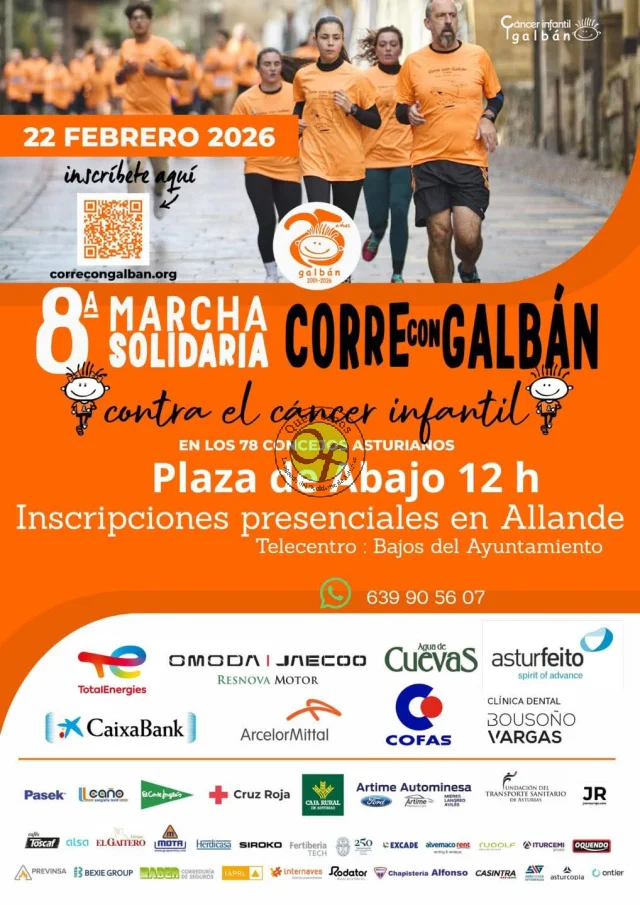 VIII Marcha Solidaria Galbán 2026 en Allande
