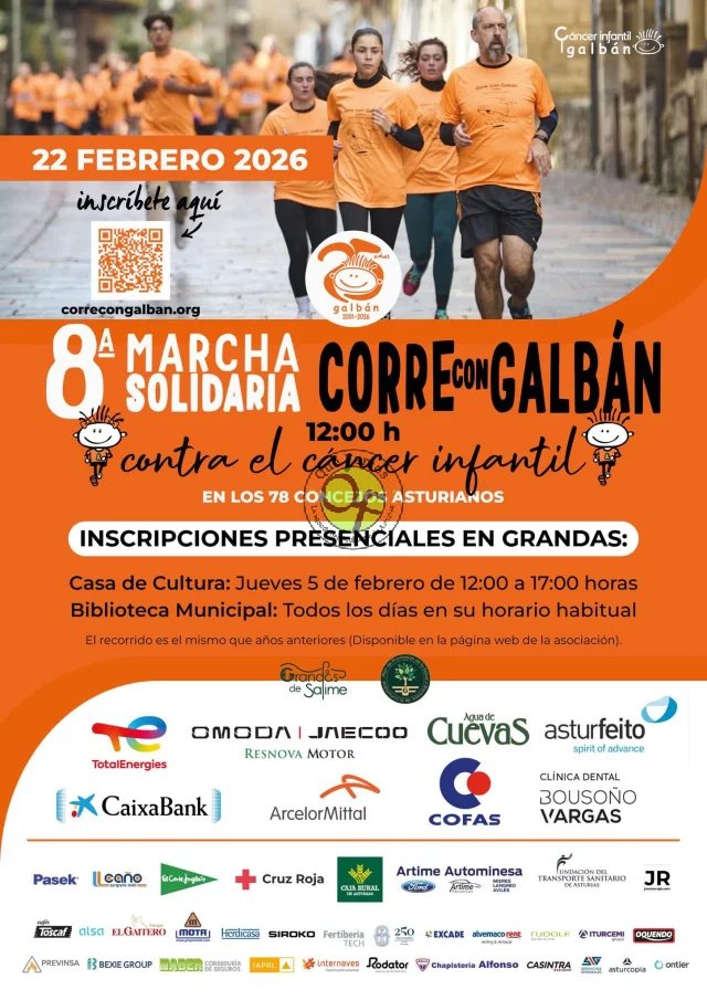 VIII Marcha Solidaria Galbán 2026 en Grandas de Salime